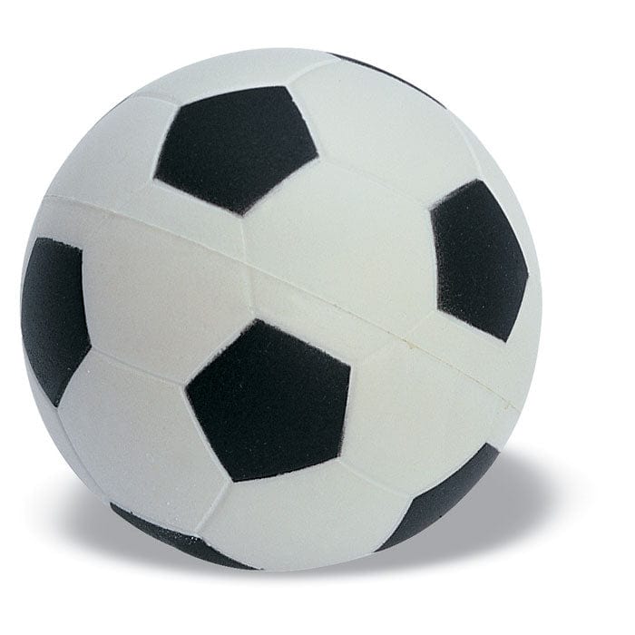 Antistress 'pallone da calcio' bianco - personalizzabile con logo