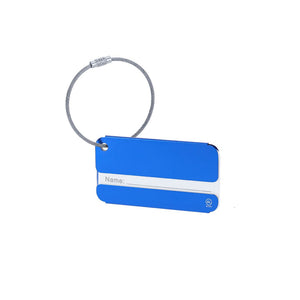 Badge Bagaglio Halux blu - personalizzabile con logo
