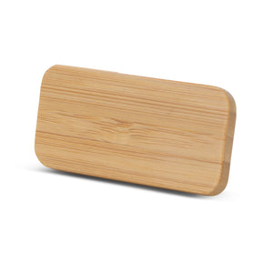 Badge in bambù con magnete natural - personalizzabile con logo