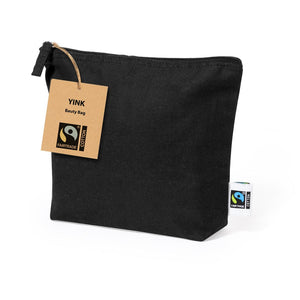 Beauty Case Yink Fairtrade nero - personalizzabile con logo