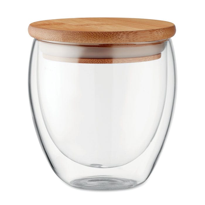 Bicchiere in vetro 250 ml trasparente - personalizzabile con logo