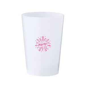 Bicchiere luminoso Armos bianco - personalizzabile con logo