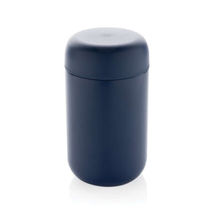 Bicchiere termico BREW in acciaio riciclato certifico RCS blu - personalizzabile con logo