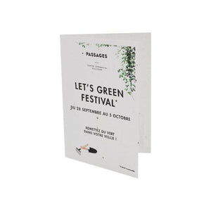 Biglietto d'Auguri Piantabile - personalizzabile con logo