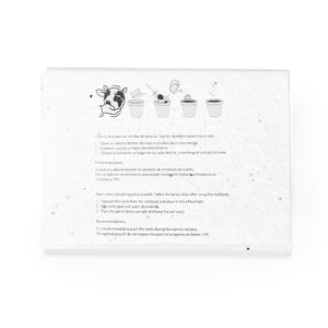 Bloc-Notes con Semi Albot bianco - personalizzabile con logo