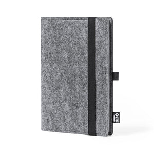 Block Notes Nibir grigio - personalizzabile con logo