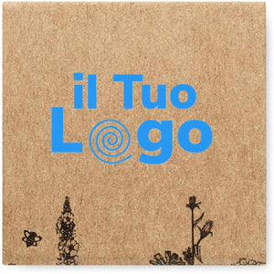 Bomba di semi di fiori d'ape beige - personalizzabile con logo