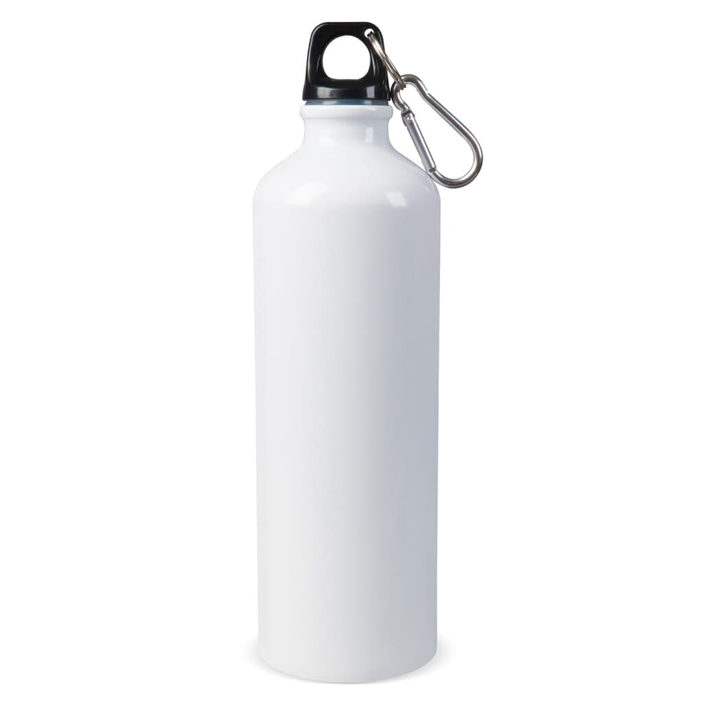 Borraccia Alluminio 750 ml Con Moschettone e Tappo Borraccia Alluminio 750 ml Con Moschettone e Tappo