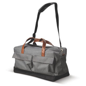 Borsa da Weekend Brixton Grigio / nero - personalizzabile con logo