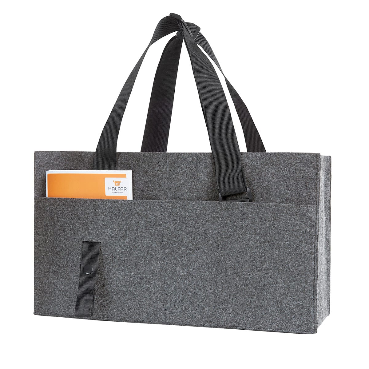 Organizzatore Per Borsa In Feltro Nero: 26,5x19x7 Cm – Prodotto In Europa
