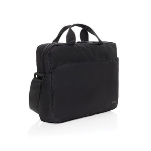 Borsa porta PC 15,6" Essential Swiss Peak in rPET Aware™ nero - personalizzabile con logo