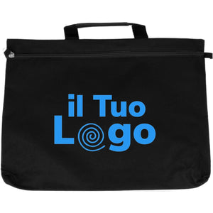 Borsa portadocumenti Nero - personalizzabile con logo