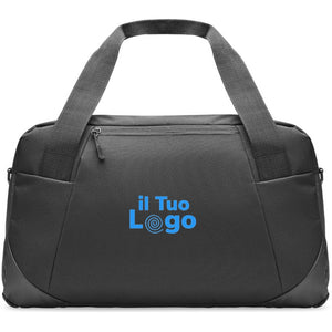 Borsa sportiva 300D ripstop Nero - personalizzabile con logo
