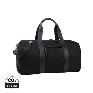 Borsa weekend VINGA Marlow in rPET RCS nero - personalizzabile con logo