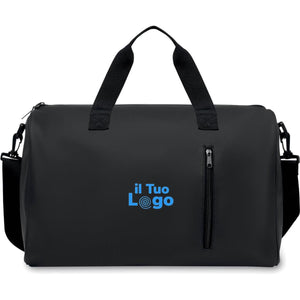 Borsone in morbido PU Nero - personalizzabile con logo