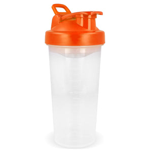 Bottiglia bicchiere shaker 700ml Arancione - personalizzabile con logo