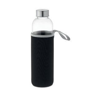 Bottiglia in vetro 750ml Nero - personalizzabile con logo