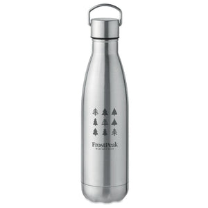 Bottiglia termica 500 ml Recycled color argento - personalizzabile con logo