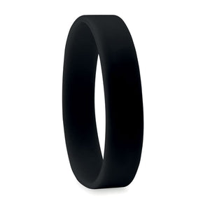 Braccialetto in silicone Nero - personalizzabile con logo