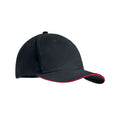 Cappellino 6 pannelli profilato rosso - personalizzabile con logo