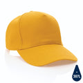 Cappellino Impact 5 panneli 280gr con tracer AWARE™ Classy giallo - personalizzabile con logo