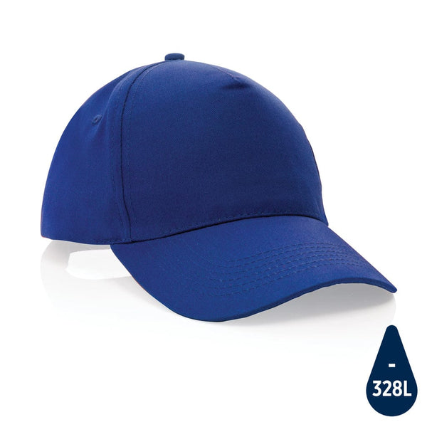 Cappellino Impact 5 pannelli 190gr con tracer AWARE™ blu - personalizzabile con logo