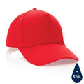 Cappellino Impact 5 pannelli 190gr con tracer AWARE™ rosso - personalizzabile con logo