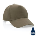 Cappellino Impact 5 pannelli 190gr con tracer AWARE™ verde - personalizzabile con logo