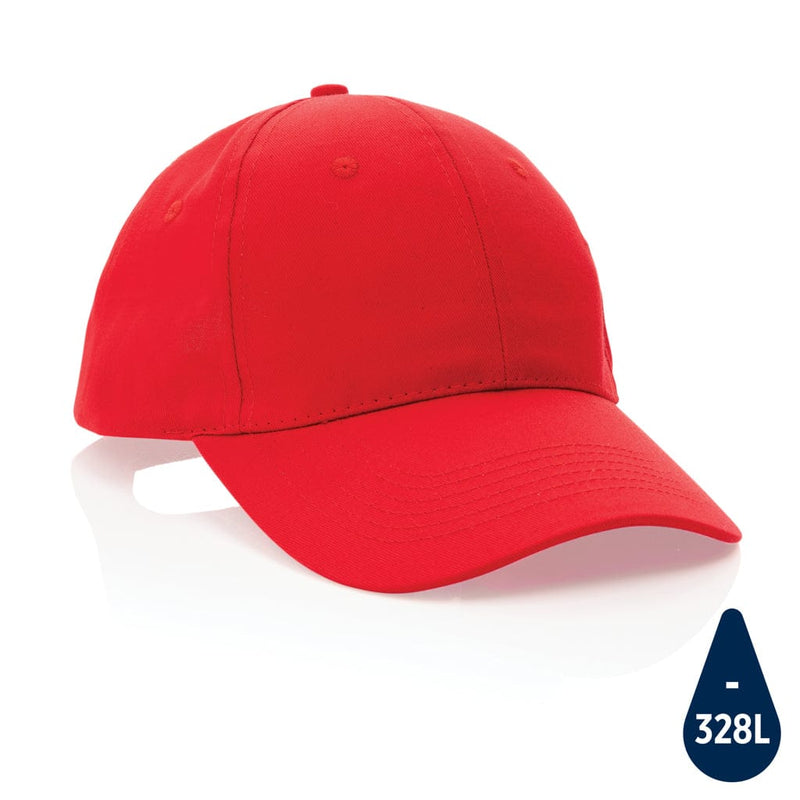 Cappellino Impact 6 pannelli 190gr con tracer AWARE™ rosso - personalizzabile con logo
