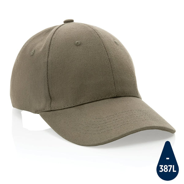 Cappellino Impact 6 pannelli 280gr con tracer AWARE™ verde - personalizzabile con logo