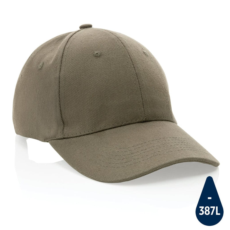 Cappellino Impact 6 pannelli 280gr con tracer AWARE™ verde - personalizzabile con logo