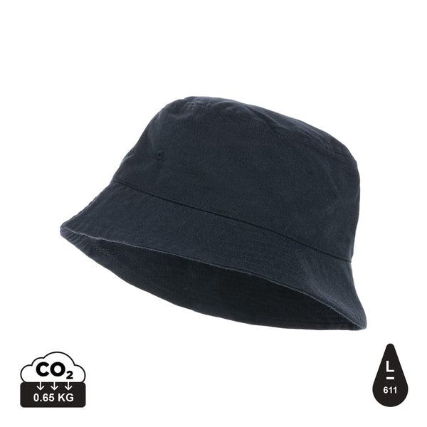 Cappello pescatore in tela 285 gm2 non tinto Impact Aware™ blu navy - personalizzabile con logo