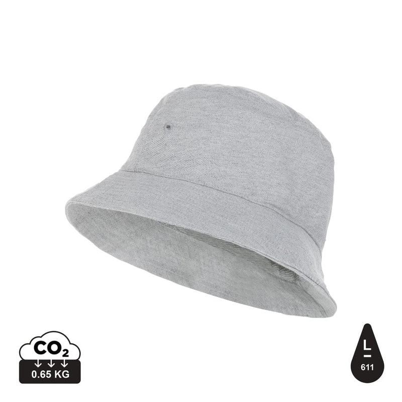 Cappello pescatore in tela 285 gm2 non tinto Impact Aware™ grigio - personalizzabile con logo