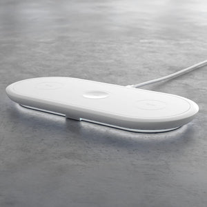 Caricabatterie wireless veloce 3 in 1 da 15 W, telefoni / Apple Watch / AirPod Bianco - personalizzabile con logo