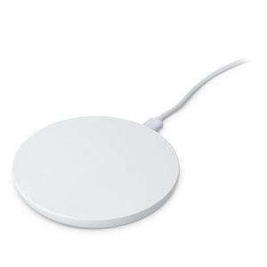 Caricatore rapido wireless da 15 W con indicatore LED Bianco - personalizzabile con logo
