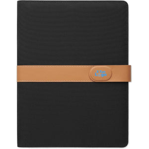 Cartella conferenze A4 RPET Nero - personalizzabile con logo