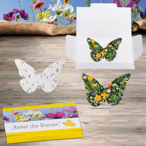 Cartolina Farfalla Piantabile - personalizzabile con logo