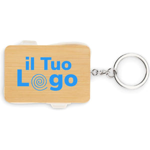 Cavo di ricarica con portachiavi natural - personalizzabile con logo