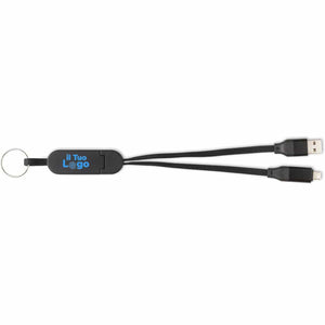 Cavo portachiavi in ABS riciclato - personalizzabile con logo