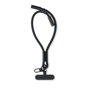 Cinghia da polso Nero - personalizzabile con logo