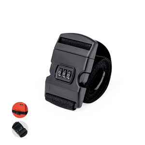 Cinta per Bagaglio Chengu nero - personalizzabile con logo