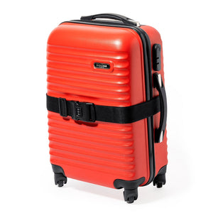 Cinta per Bagaglio Chengu nero - personalizzabile con logo