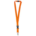 Cordoncino portabadge in poliestere 20mm Arancione - personalizzabile con logo