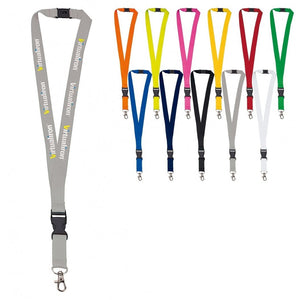 Cordoncino portabadge in poliestere 20mm - personalizzabile con logo