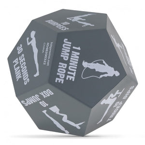 Dadi fitness Nero - personalizzabile con logo