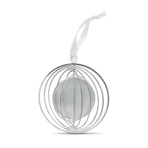 Decorazione con nastro color argento - personalizzabile con logo