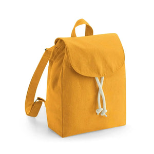 EarthAware® Organic Mini Rucksack giallo - personalizzabile con logo