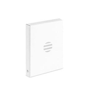 Etichetta bagaglio in alluminio color argento - personalizzabile con logo