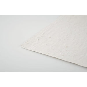 Foglio A5 in carta con semi - personalizzabile con logo