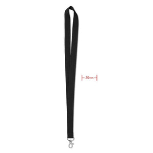 Lanyard Nero - personalizzabile con logo